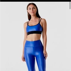 Noli Liquid Cobalt Set Size Small, Liquid Leggings and Liquid Jolie Bra NWT